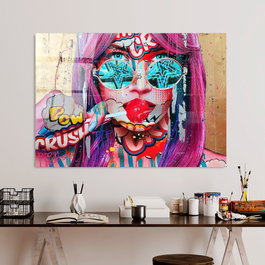 Wallity Pintura Decorativa de Vidrio Templado UV-719 70 x 100 cm